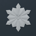 Rosace de plafond décorative en polyuréthane — Ø 760 mm (réf. ARK-ROS029)