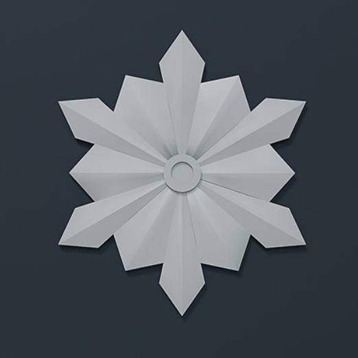 Rosace de plafond décorative en polyuréthane — Ø 760 mm (réf. ARK-ROS029)