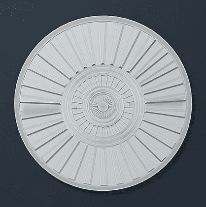Rosace de plafond décorative en polyuréthane — Ø 350 mm (réf. ARK-ROS010)