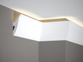 Corniche d'éclairage indirect LED en polyuréthane — 200 × 47 × 120 mm (réf. ARK-COR010)