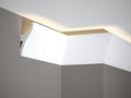Corniche d'éclairage indirect LED en polyuréthane — 200 × 42 × 120 mm (réf. ARK-COR011)