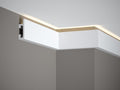Corniche d'éclairage indirect LED en polyuréthane — 200 × 25 × 80 mm (réf. ARK-COR005)
