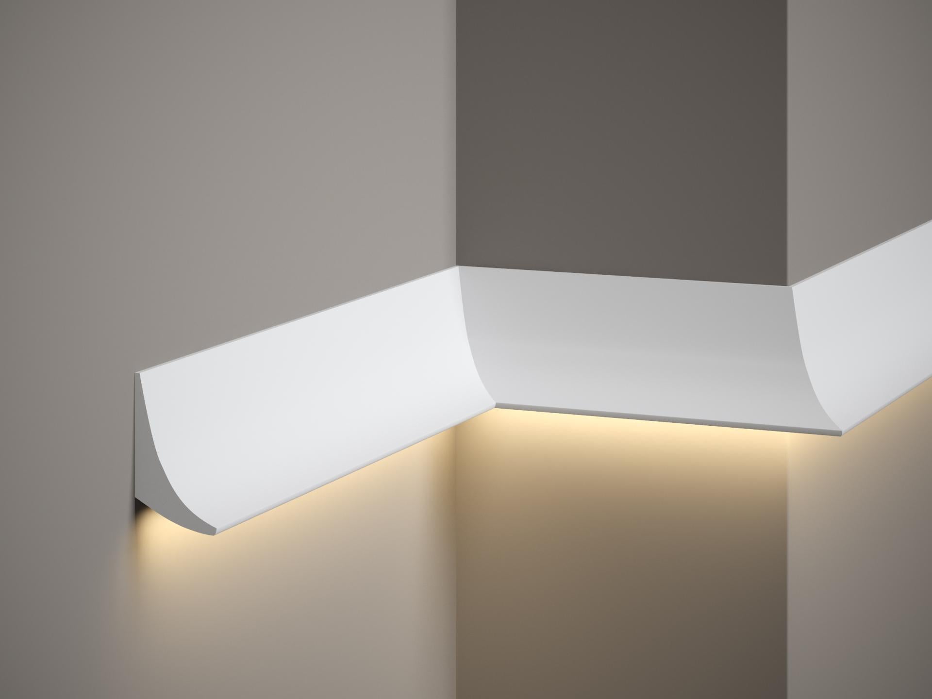 Moulure murale lumineuse pour éclairage LED — 200 × 42 × 70 mm (réf. ARK-MOU002)