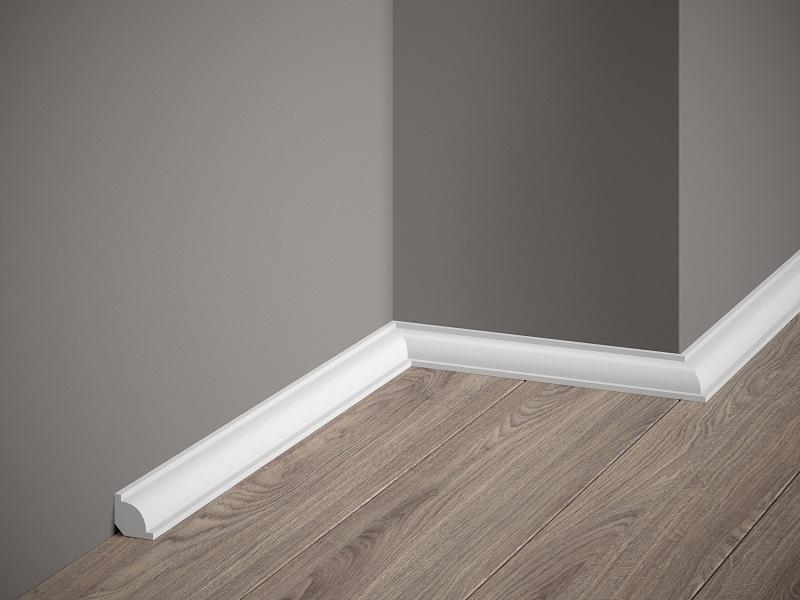 Plinthe décorative en polyuréthane — hauteur 21 mm (réf. ARK-PLI002)