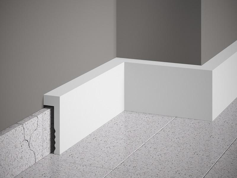 Plinthe décorative en polyuréthane — hauteur 101 mm (réf. ARK-PLI020)