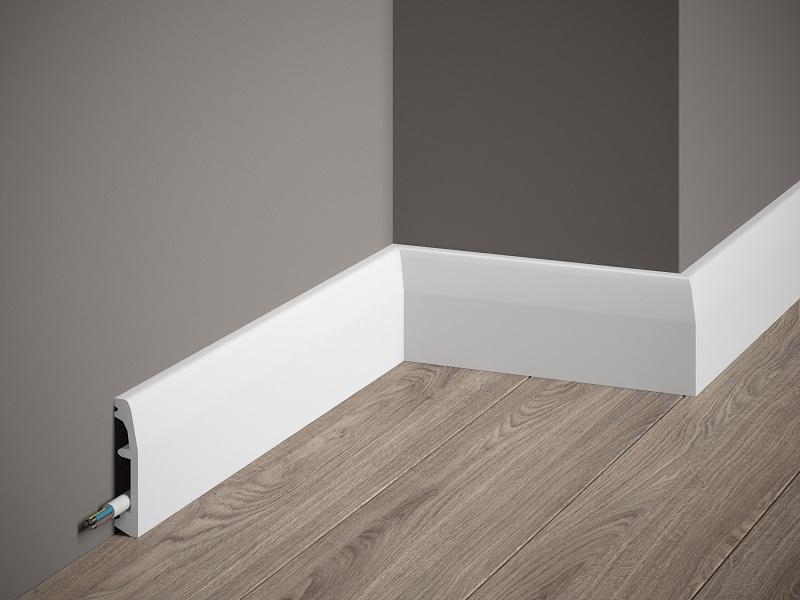 Plinthe décorative en polyuréthane — hauteur 69 mm (réf. ARK-PLI013)