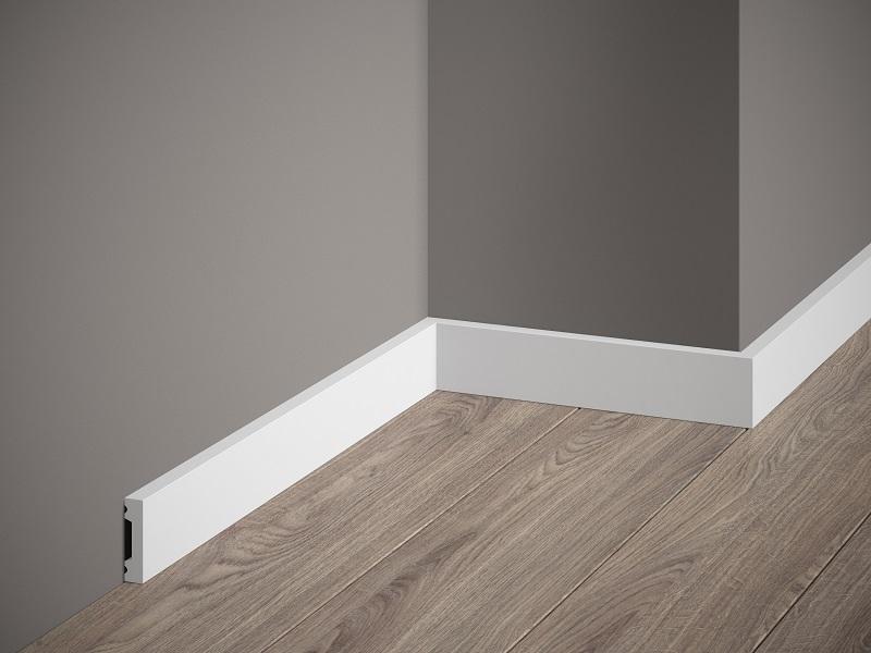 Plinthe décorative en polyuréthane — hauteur 40 mm (réf. ARK-PLI003)