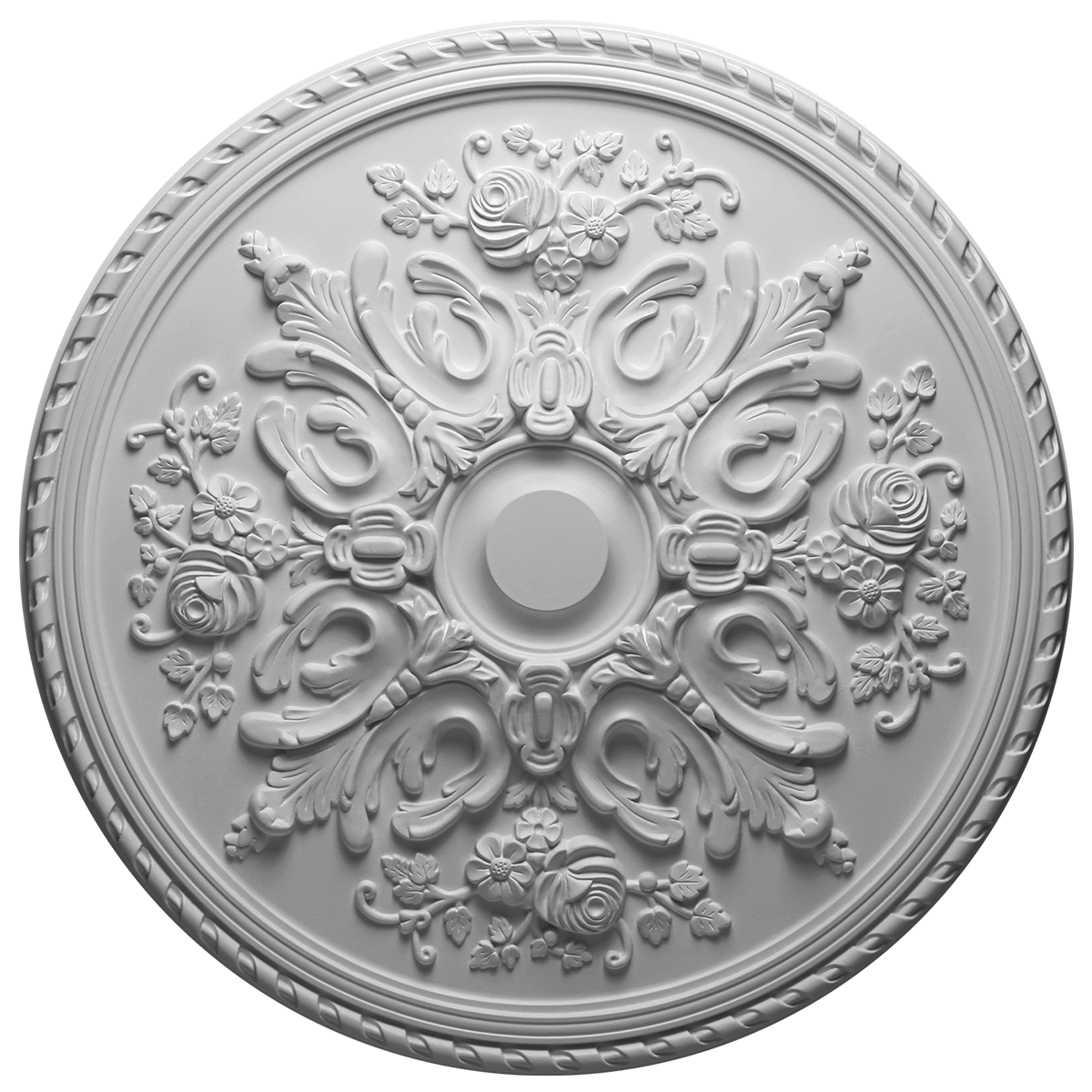 Rosace de plafond "Majestueuse" en Polyuréthane S040 – Ø 820 mm